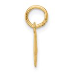 14K Small Script Letter O Initial Charm - Image 2