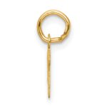 14K Small Script Letter V Initial Charm - Image 2