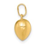 14k Polished 3D Puffed Heart Charm Pendant - Image 2