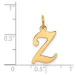 14KY Script Letter Z Initial Charm - Image 4