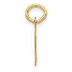 14k Small Slanted Block Letter B Initial Charm - Image 2