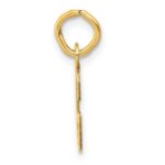 14k Small Slanted Block Letter G Initial Charm - Image 2