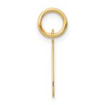 14k Small Slanted Block Letter J Initial Charm - Image 2