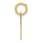 14k Small Slanted Block Letter L Initial Charm - Image 2