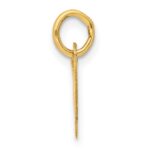 14k Small Slanted Block Letter W Initial Charm - Image 2