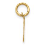 14K Small Fancy Script Letter P Initial Charm - Image 2