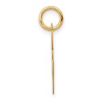 14K Medium Fancy Script Letter E Initial Charm - Image 2