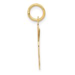 14K Medium Fancy Script Letter L Initial Charm - Image 2