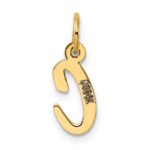 14k Small Script Letter C Initial Charm - Image 3