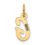 14k Small Script Letter G Initial Charm - Image 3