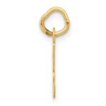 14k Small Script Letter H Initial Charm - Image 2