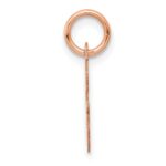 14k Rose Gold Small Script Letter G Initial Charm - Image 2
