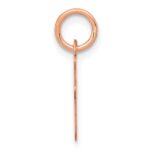 14k Rose Gold Small Script Letter I Initial Charm - Image 2