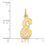 14k Medium Script Letter E Initial Charm - Image 4