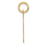 14k Medium Script Letter F Initial Charm - Image 2