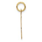 14k Large Script Letter K Initial Charm - Image 2