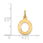14k Small Block Letter O Initial Charm - Image 4