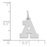 14KW Small Block Letter A Initial Charm - Image 3