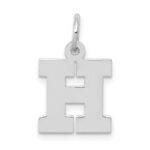 14KW Small Block Letter H Initial Charm