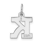 14KW Small Block Letter K Initial Charm - Image 4