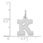14KW Small Block Letter K Initial Charm - Image 3