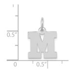 14KW Small Block Letter M Initial Charm - Image 3