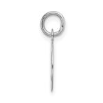 14KW Small Block Letter O Initial Charm - Image 2